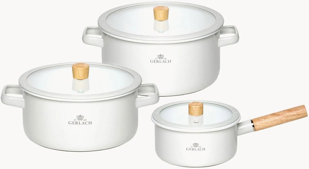 Nepriľnavá súprava na varenie Natur, 6 ks