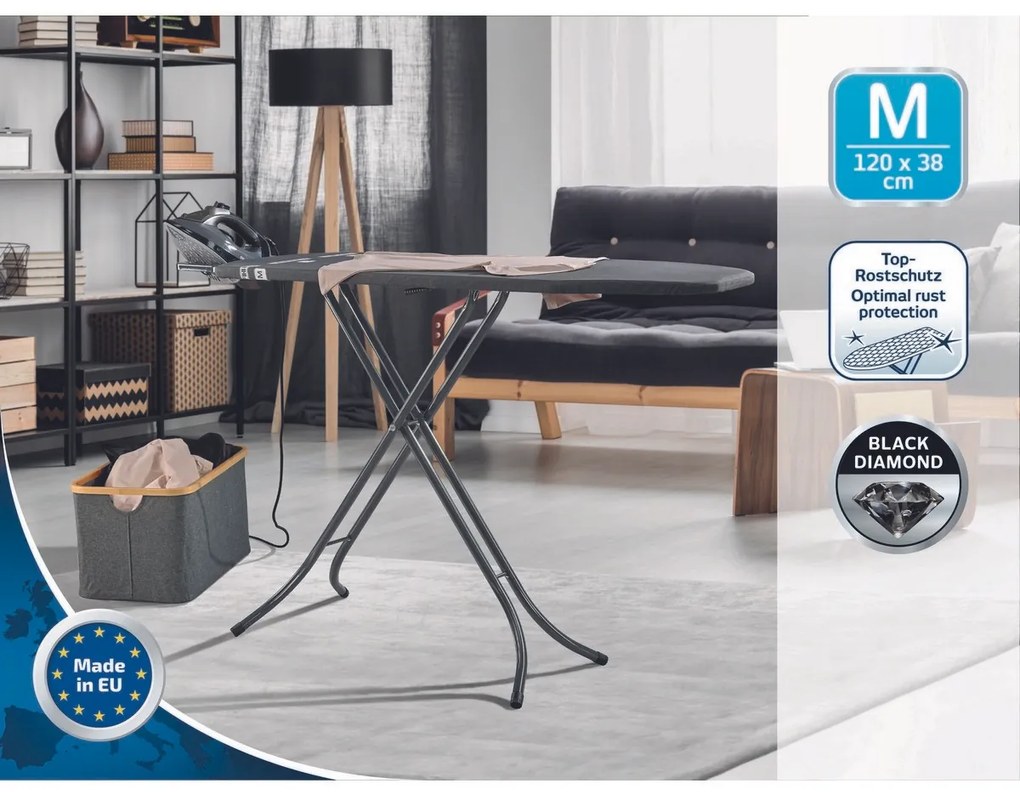 Leifheit Žehliaca doska Classic M Black 72486