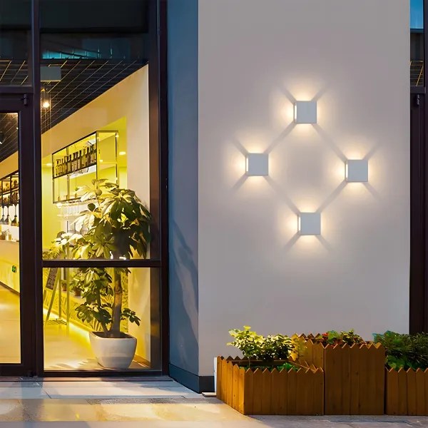 BRILAGI - LED Vonkajšie nástenné svietidlo QUADRAY LED/6W/230V biele IP54