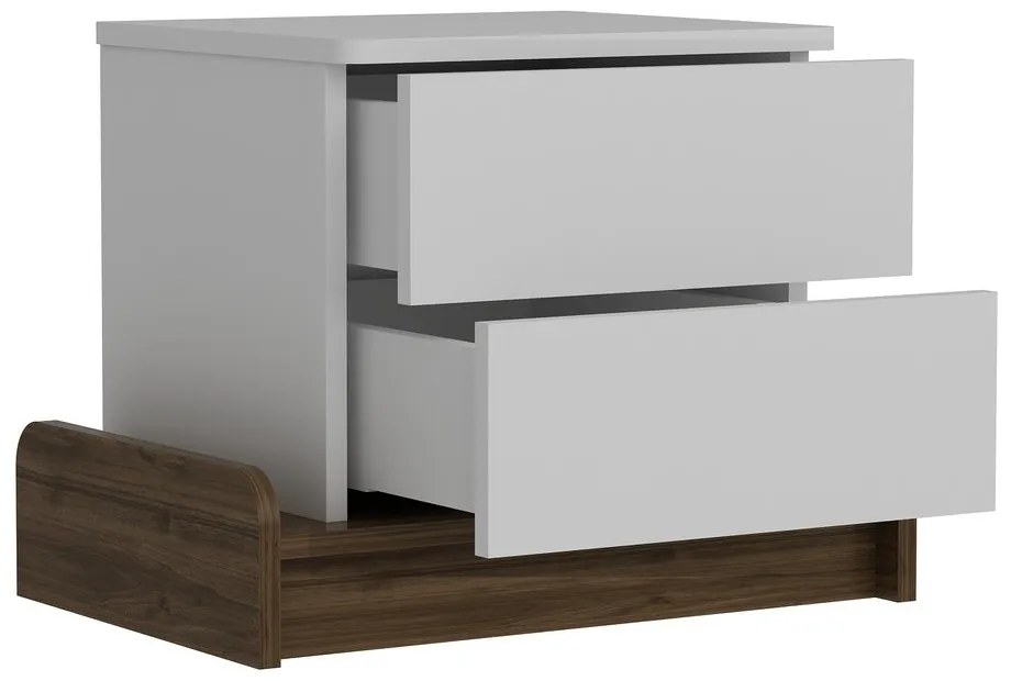 Biely nočný stolík Marina – Kalune Design