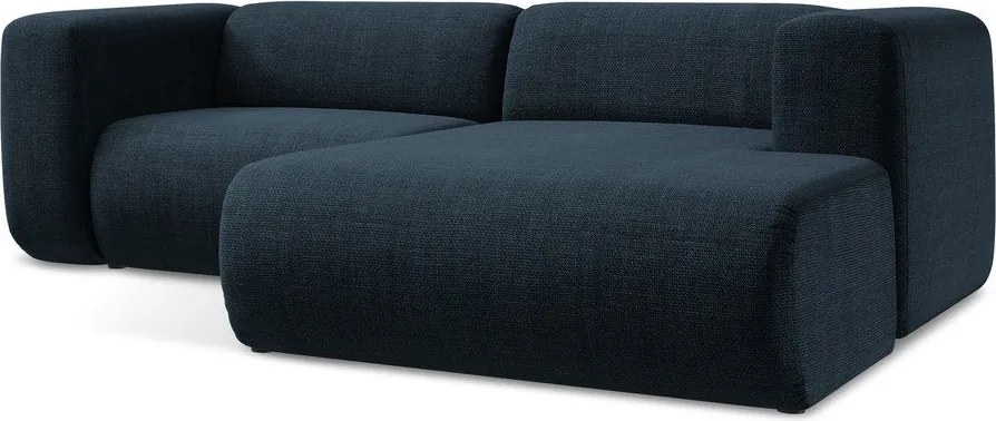 Modrá rohová pohovka (pravý roh/s leňoškou) Ekahi – Makamii