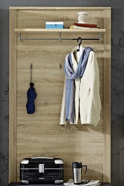 Nástenný vešiakový panel Go, dub sonoma