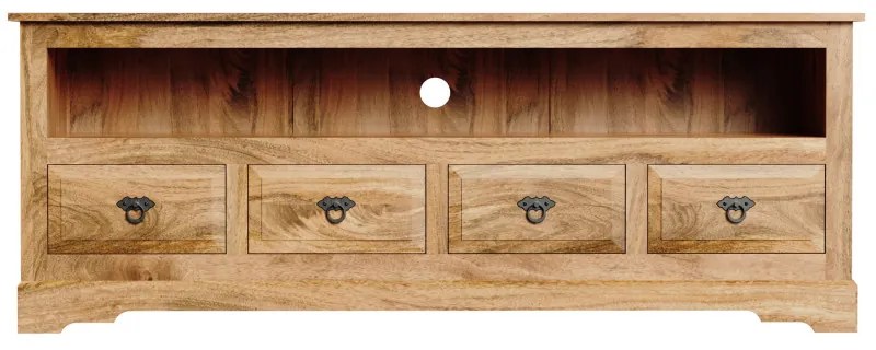 TV stolík Guru 160x60x45 z mangového dreva Mango natural