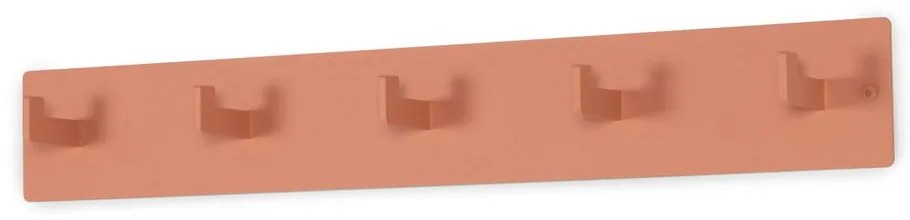 Kovový nástenný vešiak v lososovej farbe 70 cm Leatherman – Spinder Design