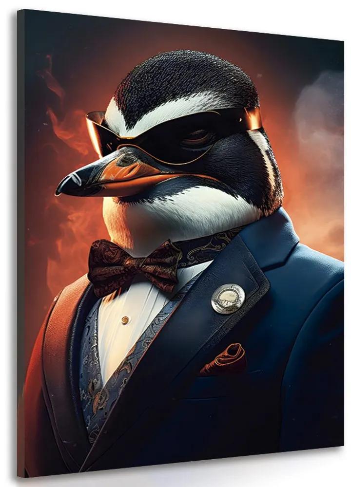 Obraz zvierací gangster tučniak Varianta: 60x90