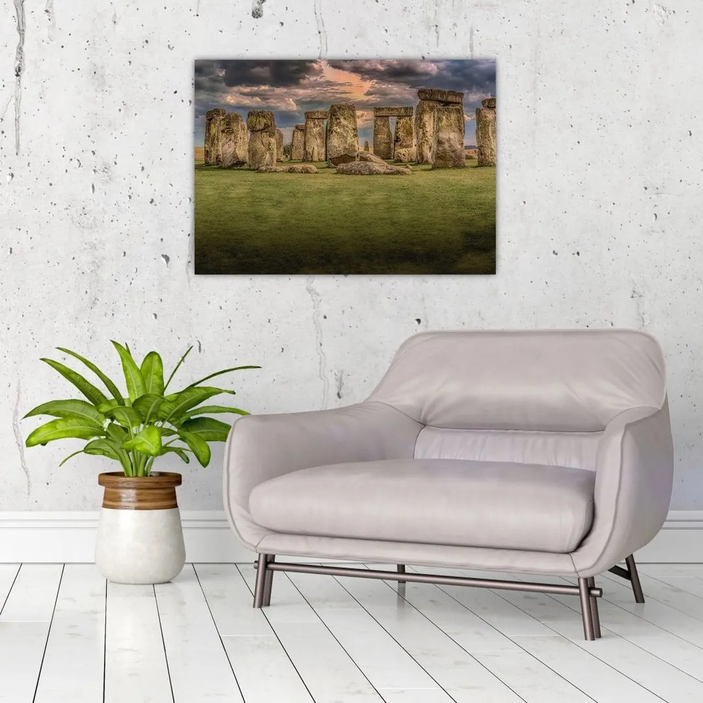 Sklenený obraz Stonehenge (70x50 cm)