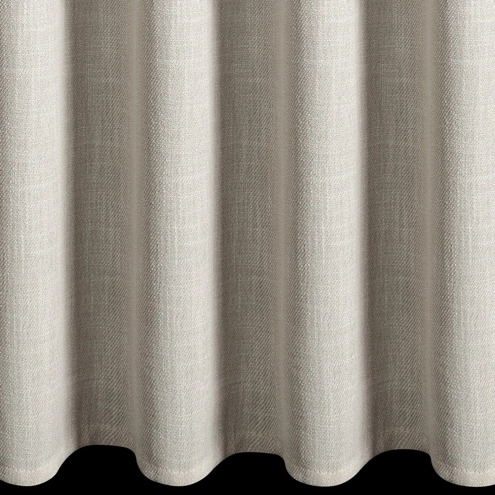 ZÁVES NA PÁSKE LEYA 140X270 CM TMAVOBÉŽOVÁ