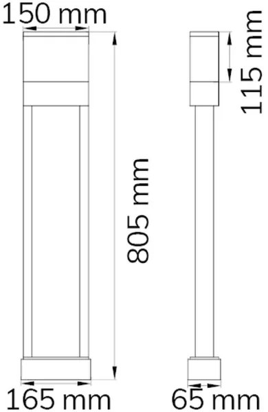 Wofi 12226 - LED Domové číslo DIEGO LED/10,5W/230V 3000K IP54