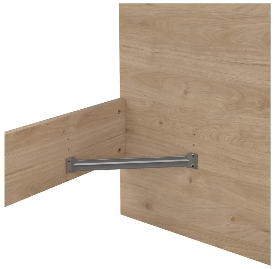 Dvojlôžková posteľ v dekore duba v prírodnej farbe 160x200 cm Naia – Tvilum