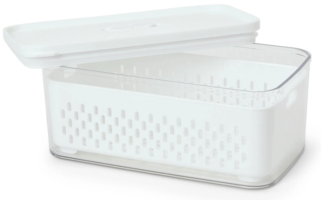 Dóza na potraviny so zabudovaným sitkom