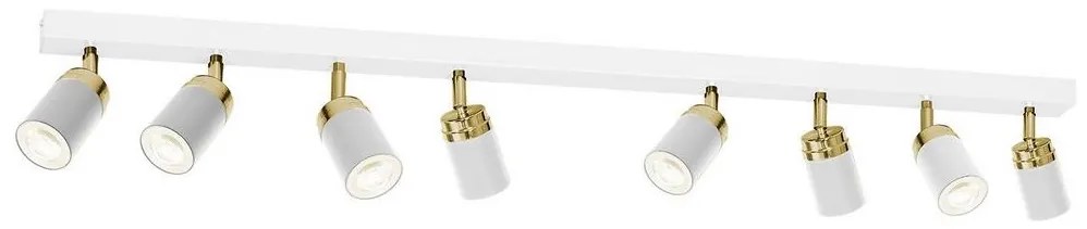 Bodové svietidlo RENO 8xGU10/8W/230V biela/zlatá