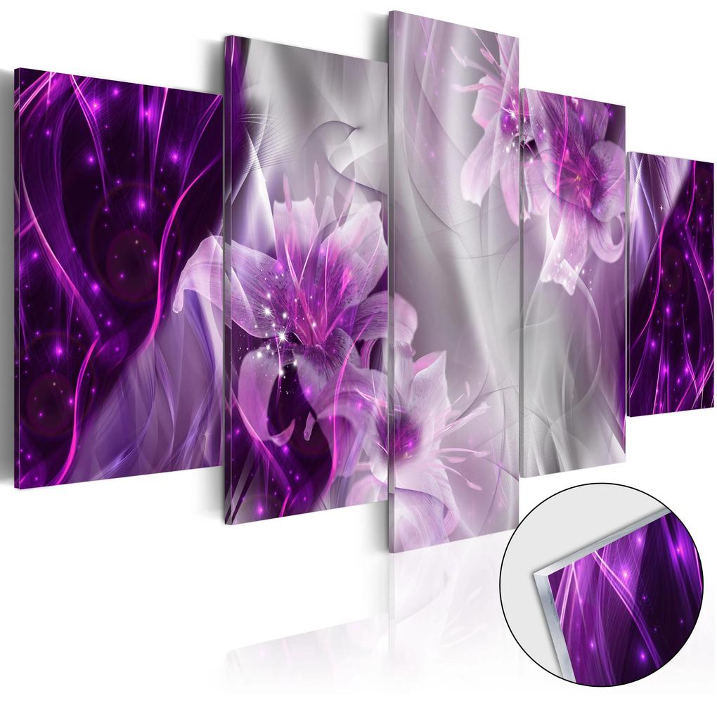 Artgeist Obraz na akrylátovom skle - Purple Utopia [Glass] Veľkosť: 100x50