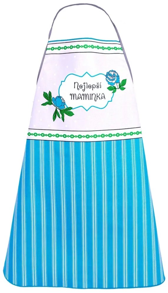Zástera kuchynská, Pre mamičku, tyrkysová