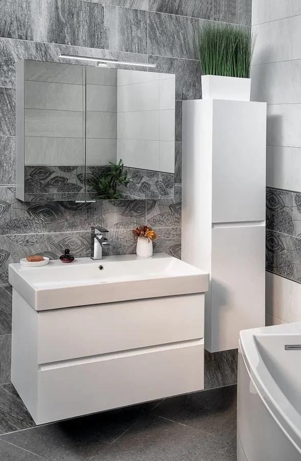 Sapho Sapho, Kúpeľňový set FILENA 85, biela, KSET-060