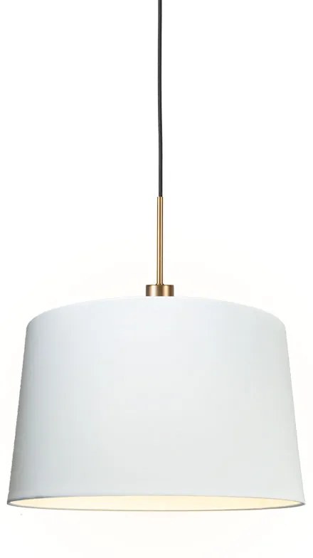 Moderné závesné svietidlo bronzové s tienidlom 45 cm biele - Combi 1