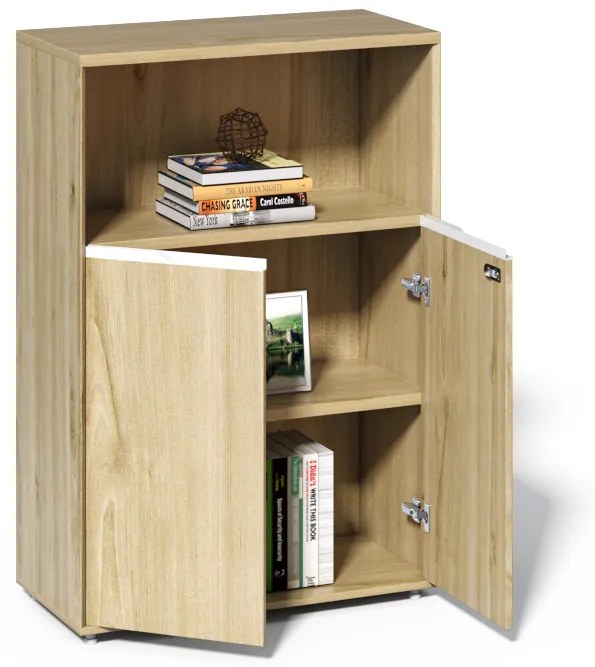 Kancelárska skrinka Houseland Profit Dru 02 dub prírodný