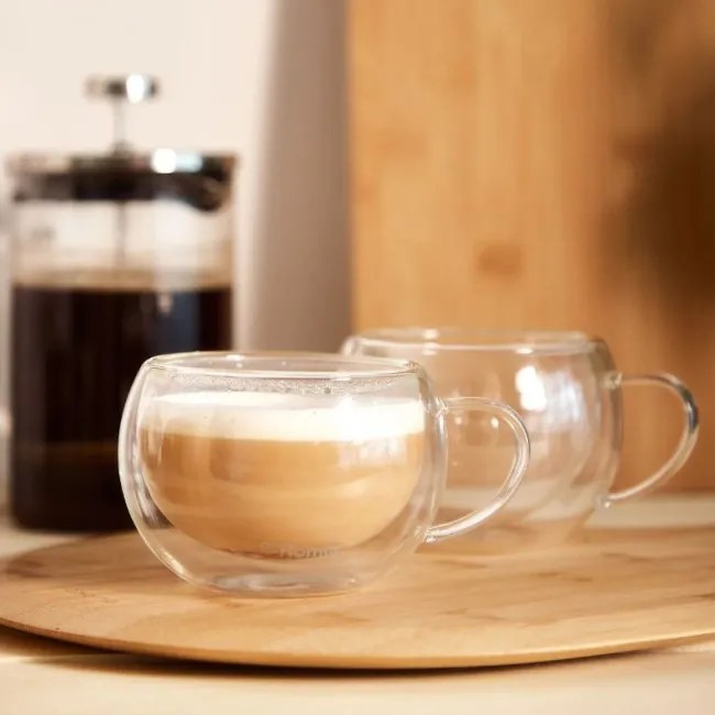 Sada dvoch šálok CEMBRA s dvojitým dnom ALL 833774 270 ml (2 ks)