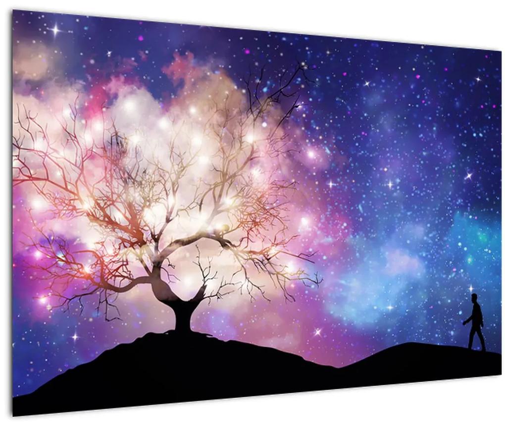 Obraz - Vesmírny strom (90x60 cm)