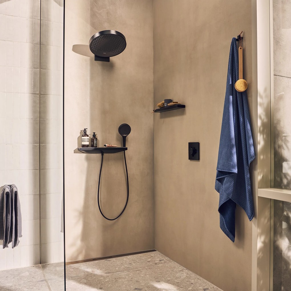 Hansgrohe ShowerSelect Comfort E, termostat pod omietku pre 2 spotrebiče, kartáčovaný čierny chróm, HAN-15572340