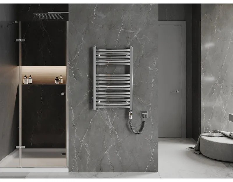 Mexen Helios, elektrické vykurovacie teleso 800x500 mm + vykurovacia tyč 300 W, chrómová, W103-0800-500-2300-01