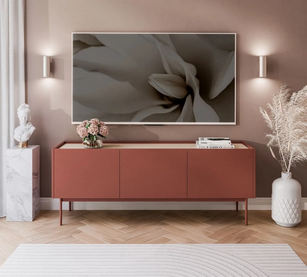 OBÝVACIA ZOSTAVA LUCCA CERAMIC RED + DUB LINEA