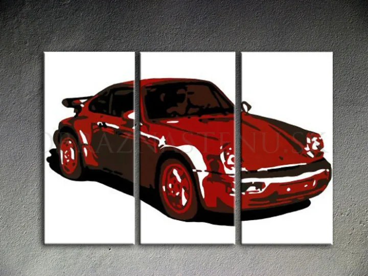 Ručne maľovaný POP Art obraz PORSCHE 911 | rôzne rozmery