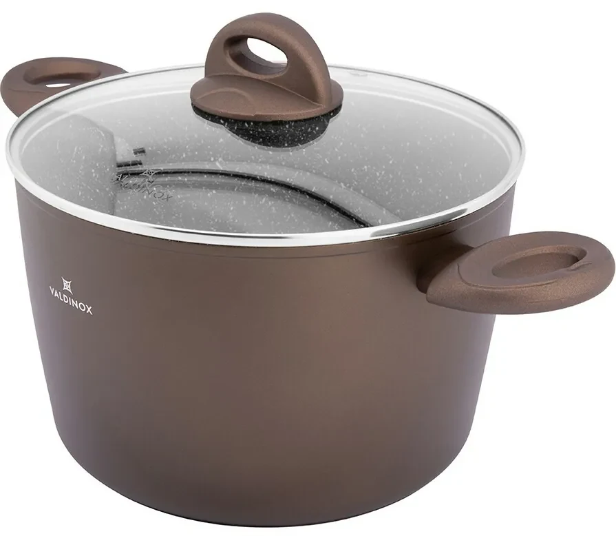 Valdinox Aurum Kastról s nepriľnavým povrchom s pokrievkou, 24 cm, 6 l