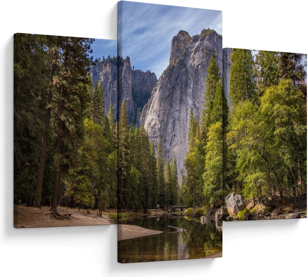 Obraz - Pod Yosemite skalou (90x60 cm)