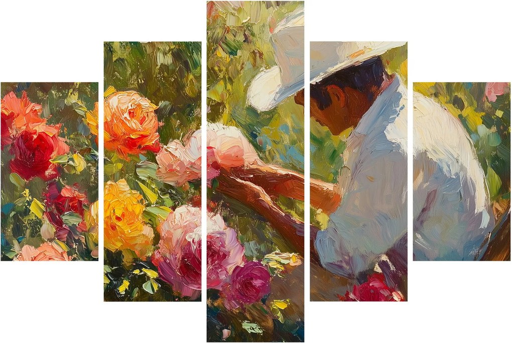Obraz - Záhradník (150x105 cm)