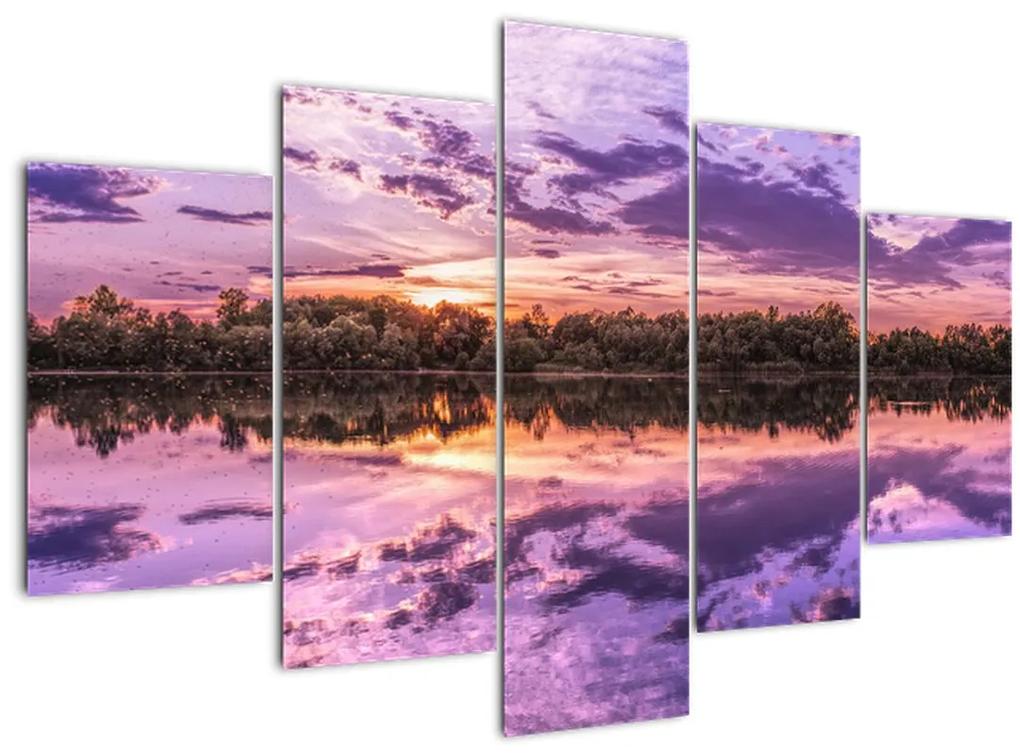 Obraz fialového neba (150x105 cm)
