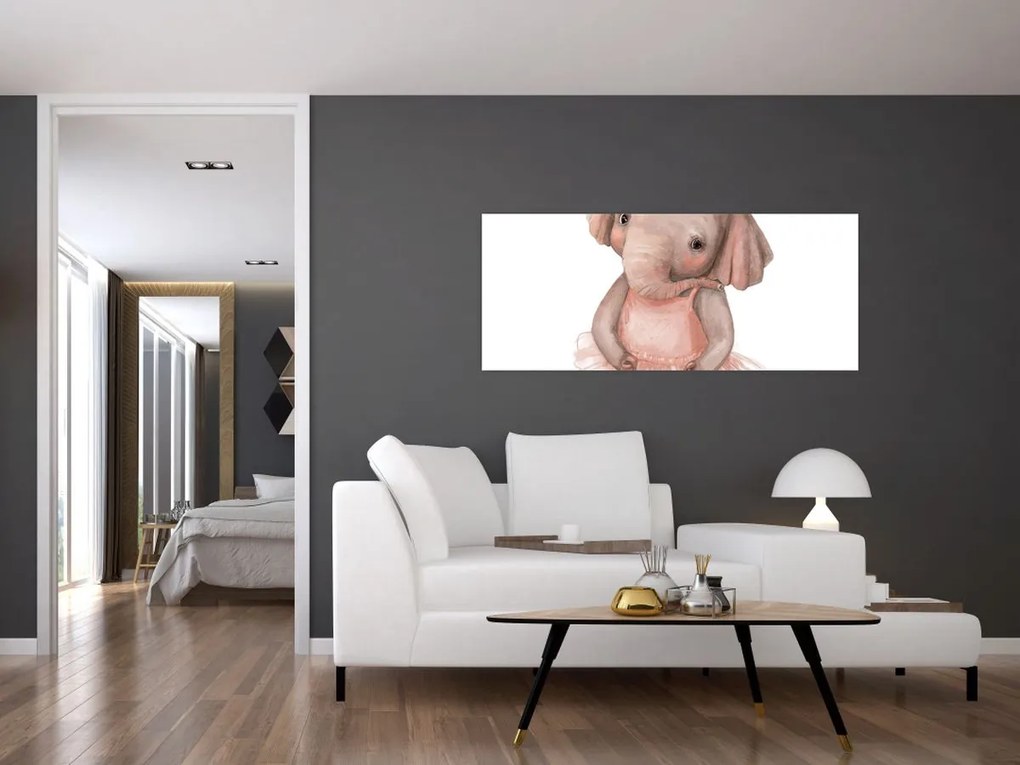 Obraz - Akvarelové zvieratko N⁰5 (120x50 cm)