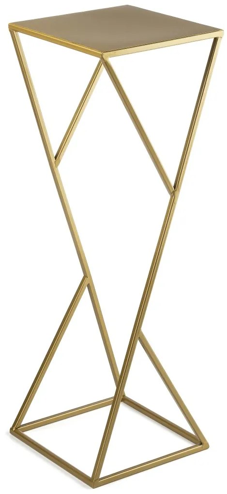 STOJAN NA KVETINÁČ LOFT3 70X24X24 CM ZLATÁ