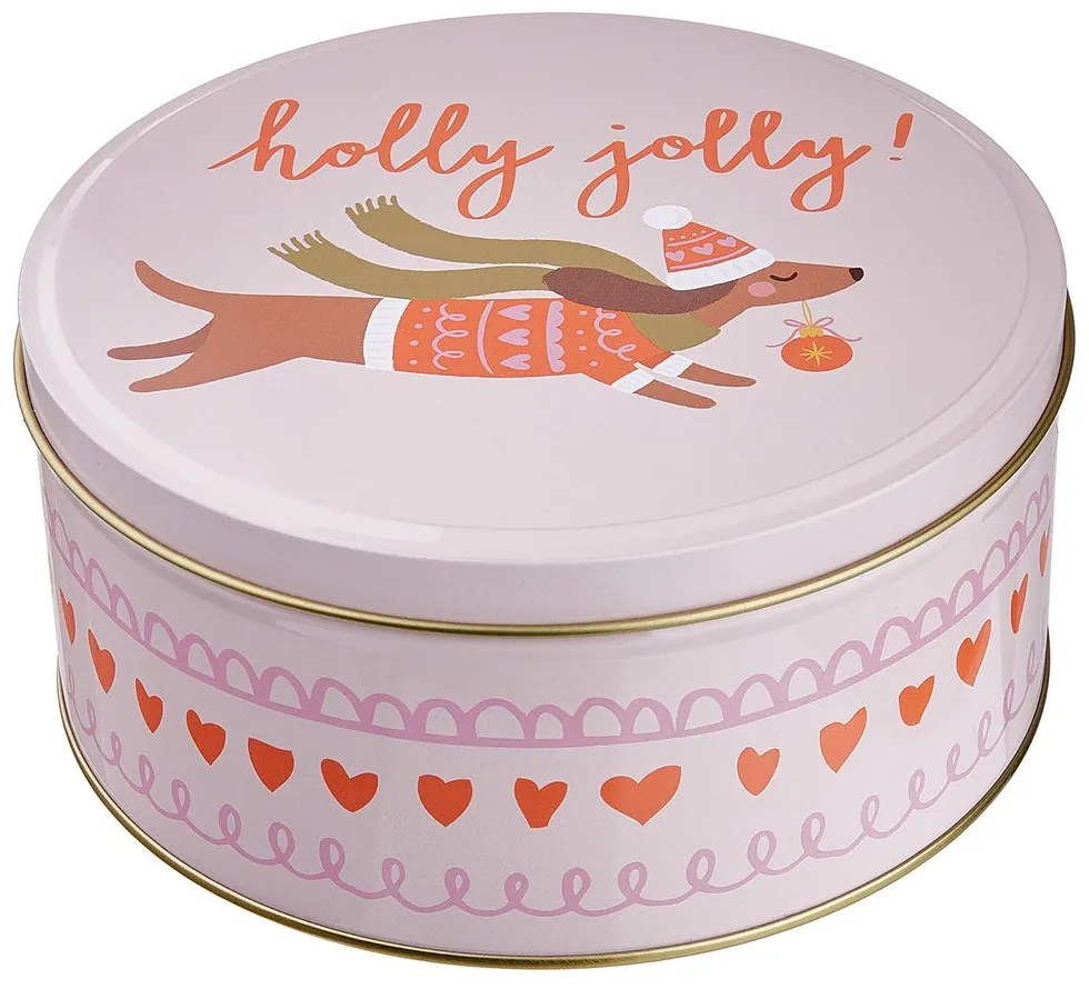 COOKIE JAR Dóza okrúhla jazvečík 16,7 cm