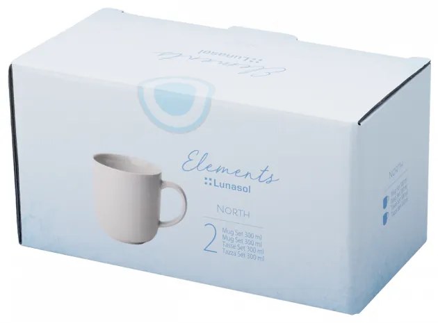 Lunasol - Kávová šálka, 300 ml, 2-dielna sada, Elements North (492534)