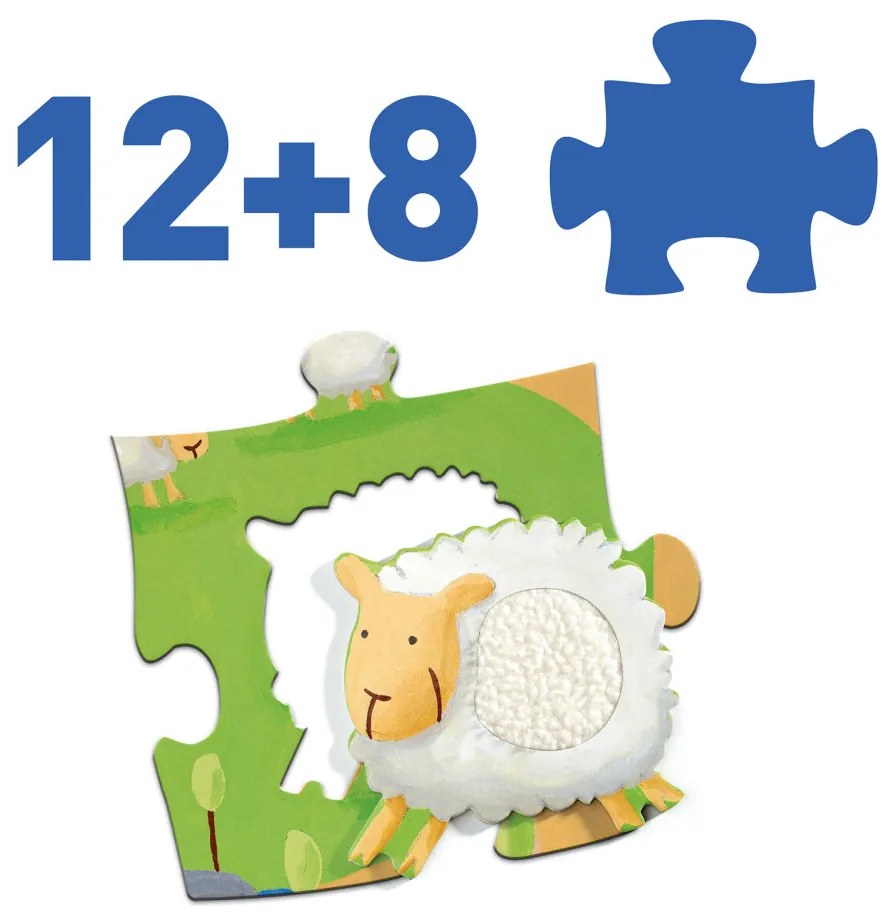 Puzzle hmatové – Farma 20 ks