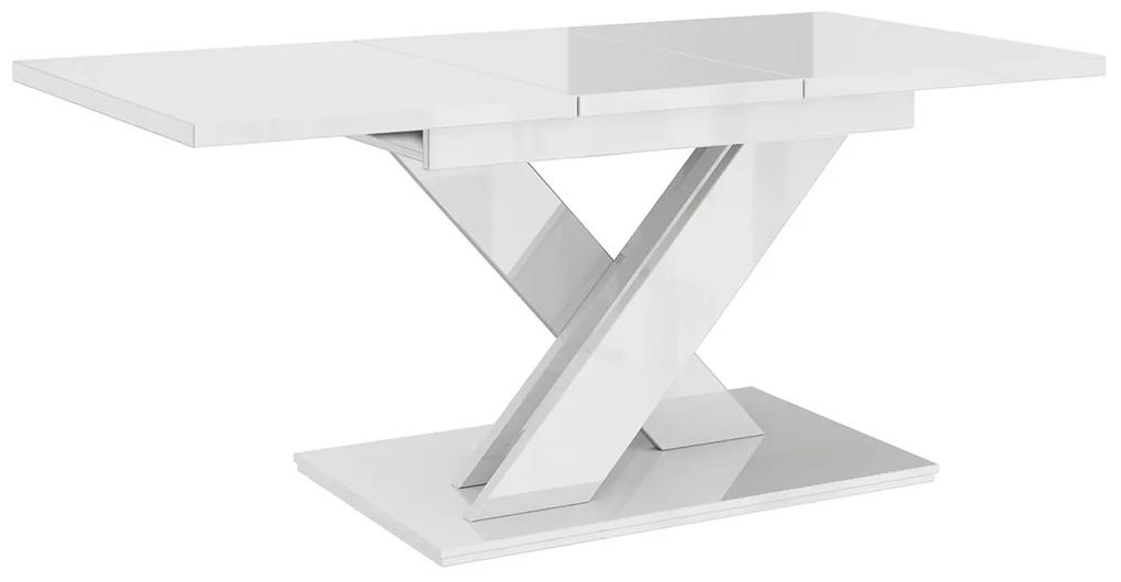 Jedálenský stôl Lumenza (biely lesk). Vlastná spoľahlivá doprava až k Vám domov. 1054138