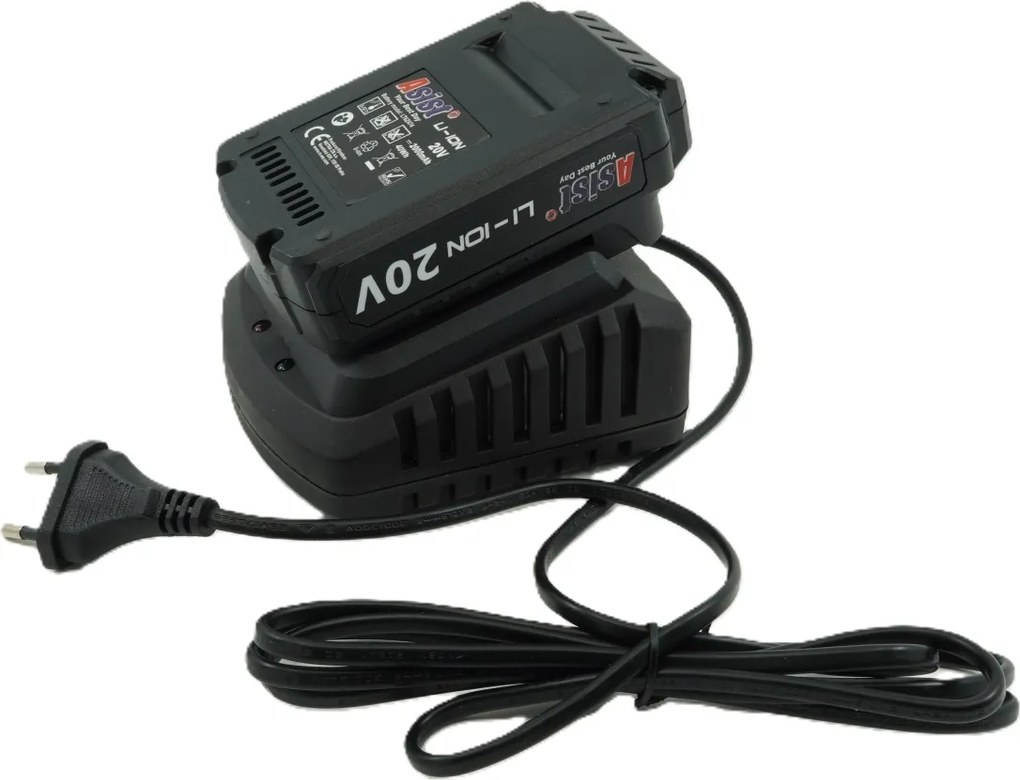 ASIST AKU GANG AE2V20A-201-BMC Akumulátorová vŕtačka 20 V, 2,0 Ah