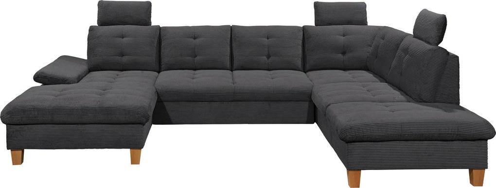 XXXLutz SEDACIA SÚPRAVA, textil, antracitová MID.YOU - Sedačky - 002220054202