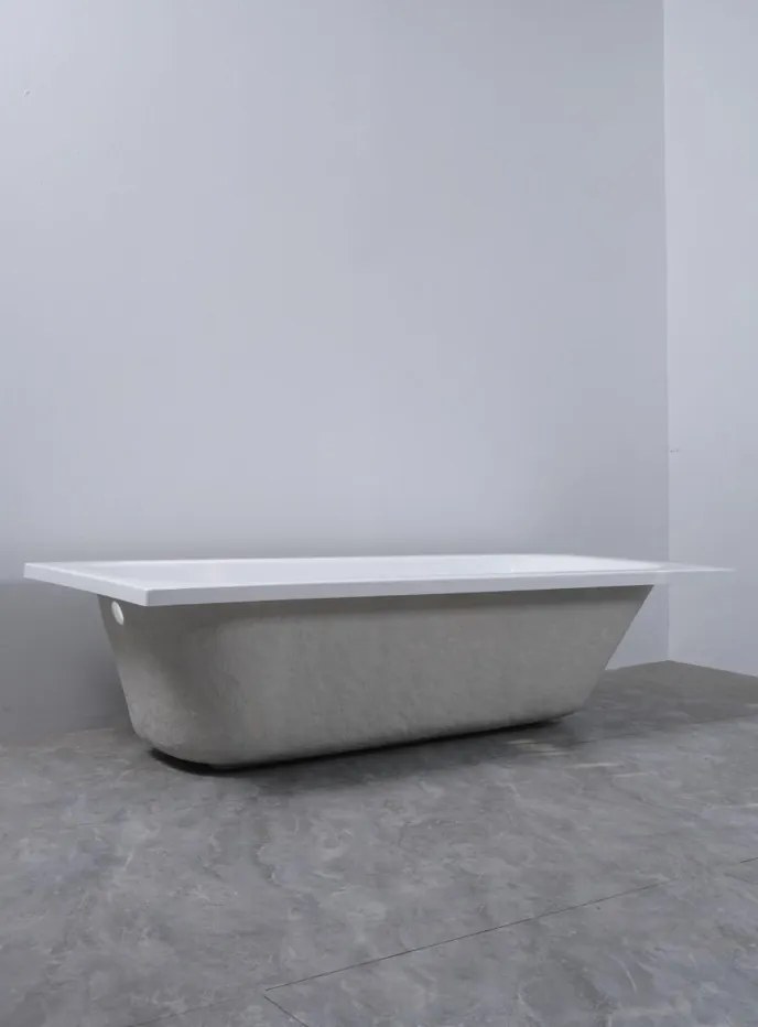 Erga Pureline-O, vaňa 1700x700x400 mm bez nožičiek, biela lesklá, ERG-V07-PURELINE-O-170x070-WH