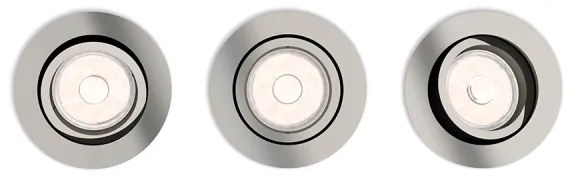Philips 50393/17/PN - SADA 3x Podhľadové svietidlo DONEGAL 1xGU10/5,5W/230V