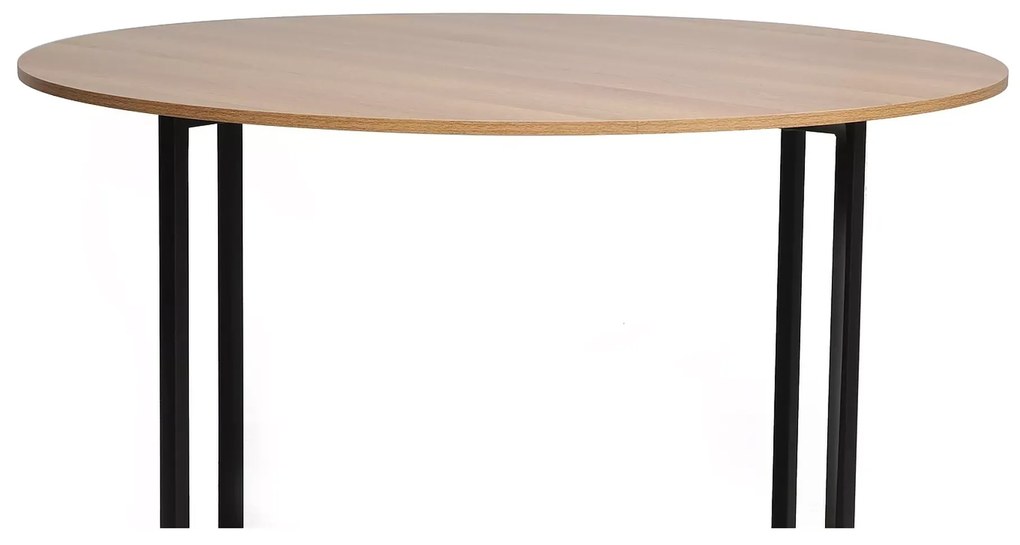 Okrúhly jedálenský stôl s doskou v dekore dub ALTO 120x120