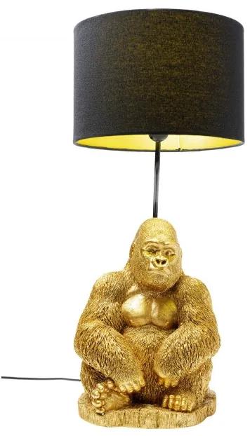 KARE DESIGN Stolná lampa Monkey Gorilla zlatá