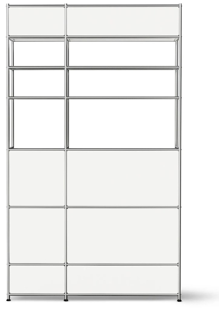 Kovový vešiak »CN3« s 2 tyčami na oblečenie a 4 zásuvkami