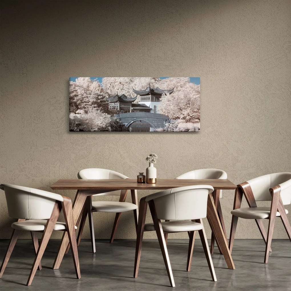 Obraz - Rozkvitnuté stromy v Ázii (120x50 cm)