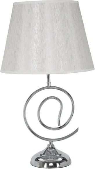 Bielo-strieborná stolová lampa Mauro Ferretti Lampada Da Tavolo, 30 × 51,5 cm