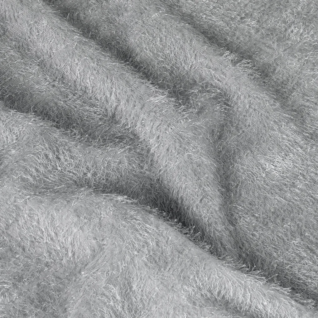 ZÁVES NA KRÚŽKOCH AGIS 140X250 CM STRIEBORNÁ