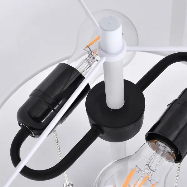 Stojacia lampa FOGO 2xE27/15W/230V biela/béžová
