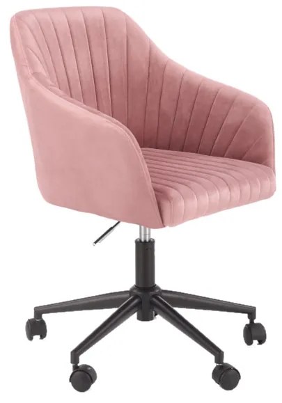 Kancelárska stolička FRISCO, 54x91x50, ružová velvet