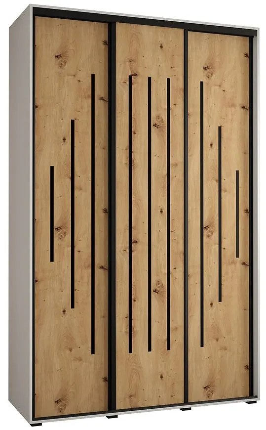 Skriňa 45 Canaris 12 150 biela/artisan/čierna