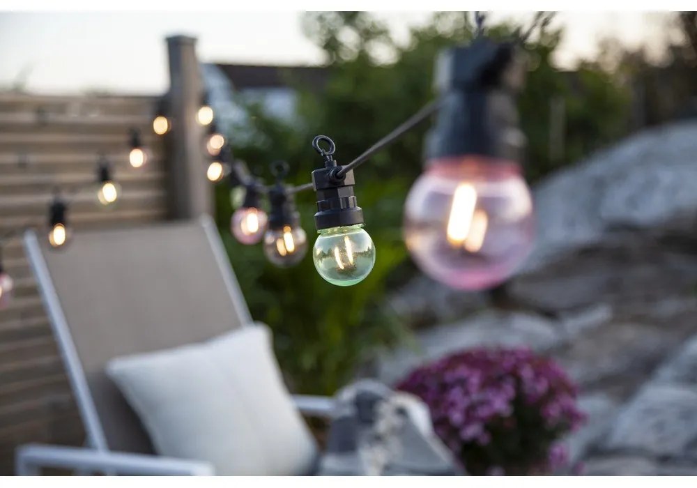 Farebná svetelná párty LED reťaz Star Trading Small Circus, dĺžka 8,55 m